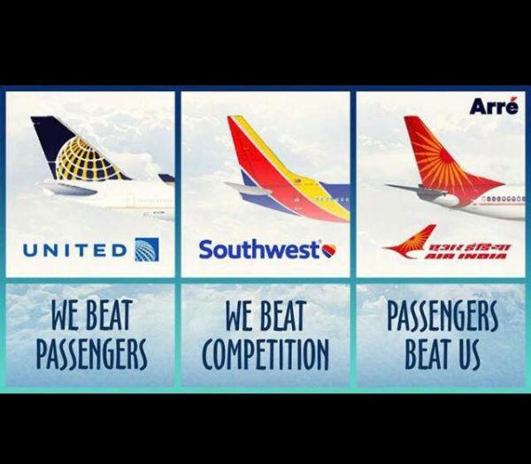 United vs Southwest vs AirIndia Airlines Funny Meme